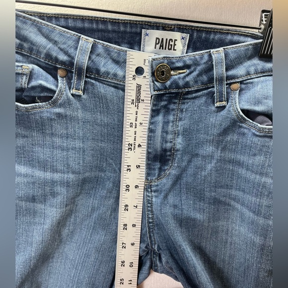 Paige Verdugo Ankle Skinny Jeans Womens 32 Plus Size Blue Denim Stretch 2153 - Picture 5 of 10
